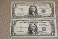 Lot of 2 1935 $1.00 Note