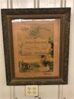 ANTIQUE MARRIAGE CERTIFICATE