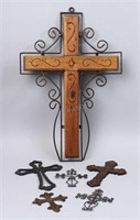 Group of 6 Rustic Crosses