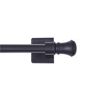 R1294  Magnetic Drapery Rod, 16-28", Black