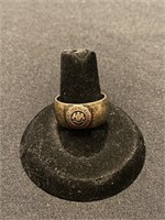 Early Sterling Lock Haven College Ring