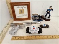 Police Officer Badge & Code Of Honor Framed,