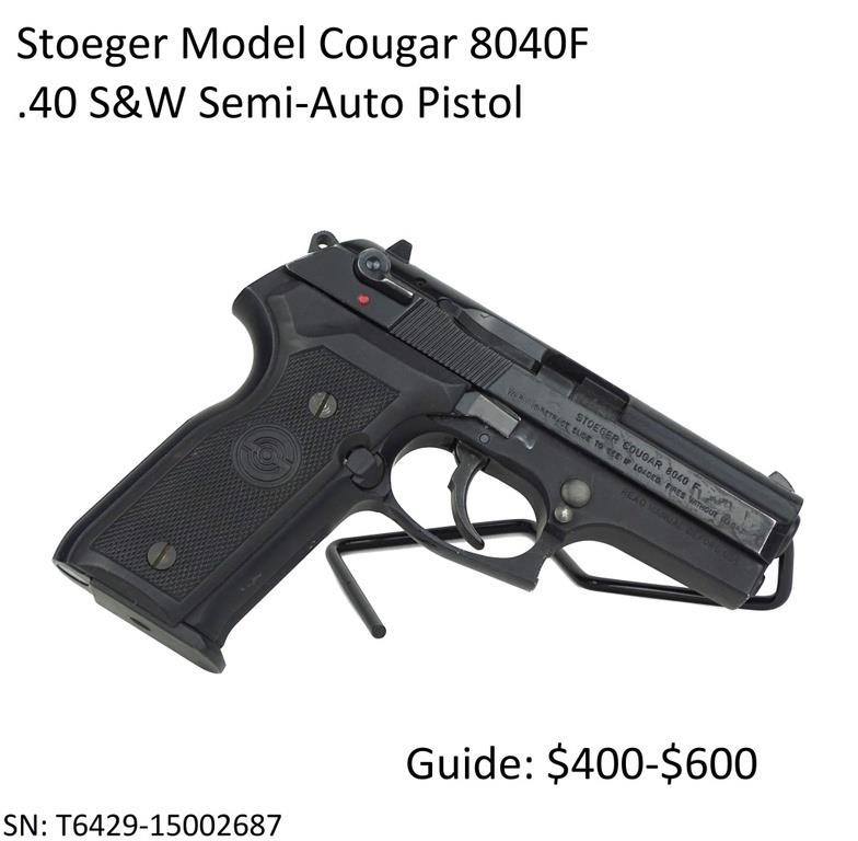 Stoeger Model Cougar 8040F .40 S&W Pistol