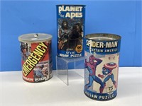 1970s Tv Puzzles (3) Spider-man & Captain
