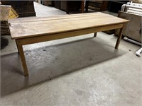 Low Profile Table, loose boards 72x30x22”