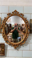 CARVED GOLD GILT FRAMED MIRROR