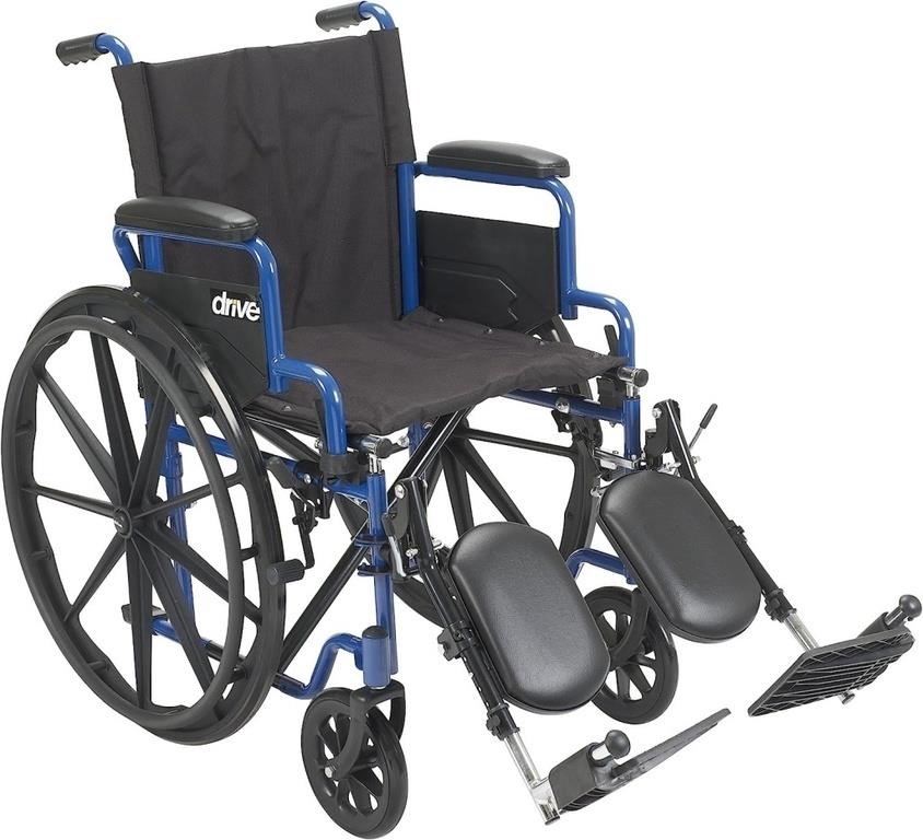 Drive Medical Blue Streak Wheelchair With Flip