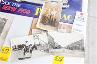 (3) Vintage Postcards and (2) Vintage Pictures