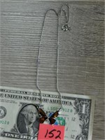 Brown Metallic Butterfly Necklace