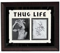Tupac Shakur Framed Autograph/ Signature