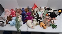 Lot of Stuffed Beanie TY Toys