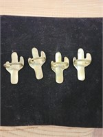 Brass Cactus Napkin Rings