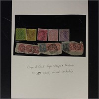 Cape of Good Hope Stamps and Revenues on card, mix