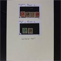 Canada Stamps #127-134 Mint Hinged, CV $260