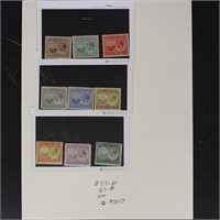 Bermuda Stamps #55-60, 67-69 Mint Hinged, CV $137