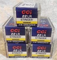 250 Rounds CCI Stinger 22 LR Ammo