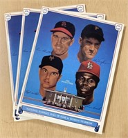 (3) 1985 MLB HALL OF FAME YEARBOOKS