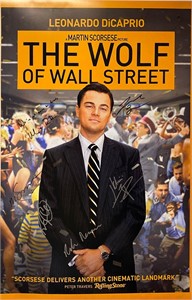 Autograph Signed Wolf of Wall Street Poster