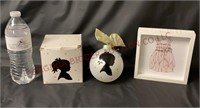 Coton Colors Ornament & 6" Block Girl Clothes Art