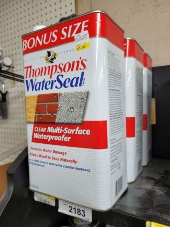3 CANS THOMPSONS WATER SEAL-1.2 GAL EACH CAN