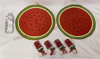 Two's Co Watermelon Ice Pop Soap & Place Mats