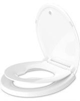 Toilet Seat with Toddler Seat Built In, ROUND,