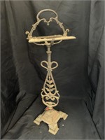 26 “ ANTIQUE CAST IRON ASH TRAY STAND