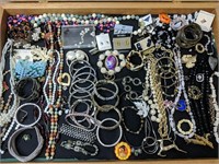 Showcase Lot Estate Costume Jewelry