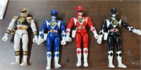 (4) MIGHY MORPHIN POWER RANGERS ACTION FIGURES