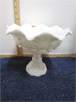 WESTMORELAND MILK GLASS COMPOTE