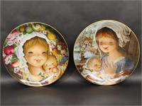Vintage Set Of Two Ferrandiz Collectors Plates