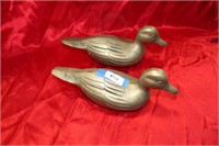 2 BRASS DUCKS