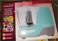 Blue Mini Brentwood Food Chopper