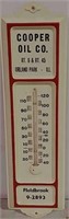 Cooper Oil Co. Tin Thermometer