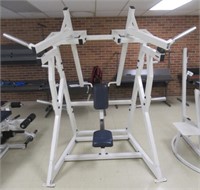 Seated row exercise machine.