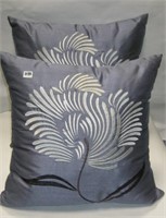 Pair of Blue Pillows- 14 inches