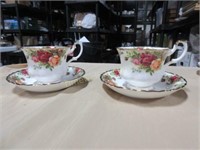 Old Country Roses cups and saucers