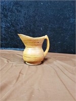 Handcrafted wood pitcher by Leroy Smith 6.5