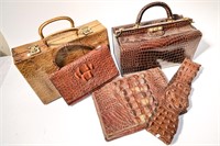 COLLECTION OF LEATHER BAGS/CASES