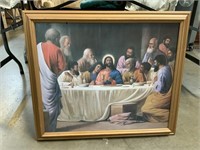 Framed Oil on Canvas, The Last Supper, R. Williame