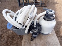 Swimming Pool Filter System w/ Hose