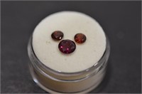 2.25 Ct. Round Brilliant Cut Garnet Gemstones