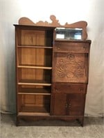 Vintage Wooden Side by Side W/ Desk