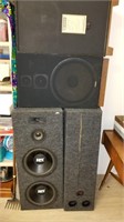 4 Large Speakers Fisher 29" Box & MTX 40" Box