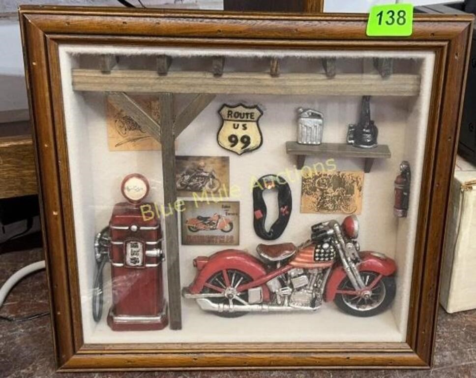 Route 66 Shadow Box 15x14