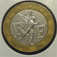 Bimetal foreign coin