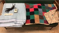 Full Size Electric Blanket & Handmade Quilt