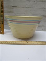 BLUE & PINK BAND WATT STONEWARE BOWL