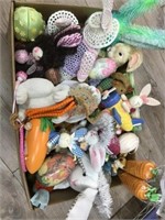 Large box of Easter decorations