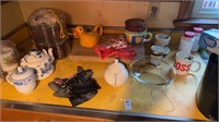 Lot of Kitchen Items of Left Side of Sink